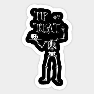 Halloween Skeleton Bartender Sticker